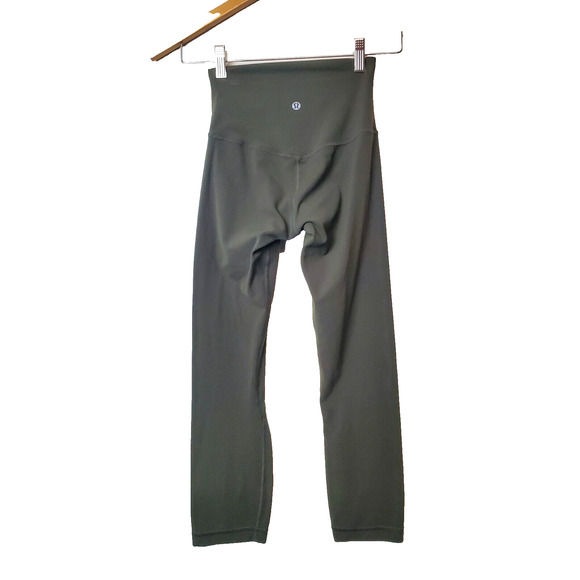 lululemon athletica Pants - Lululemon 2 Align Leggings Nulu 21 Inch High Rise Lightweight Olive GREEN